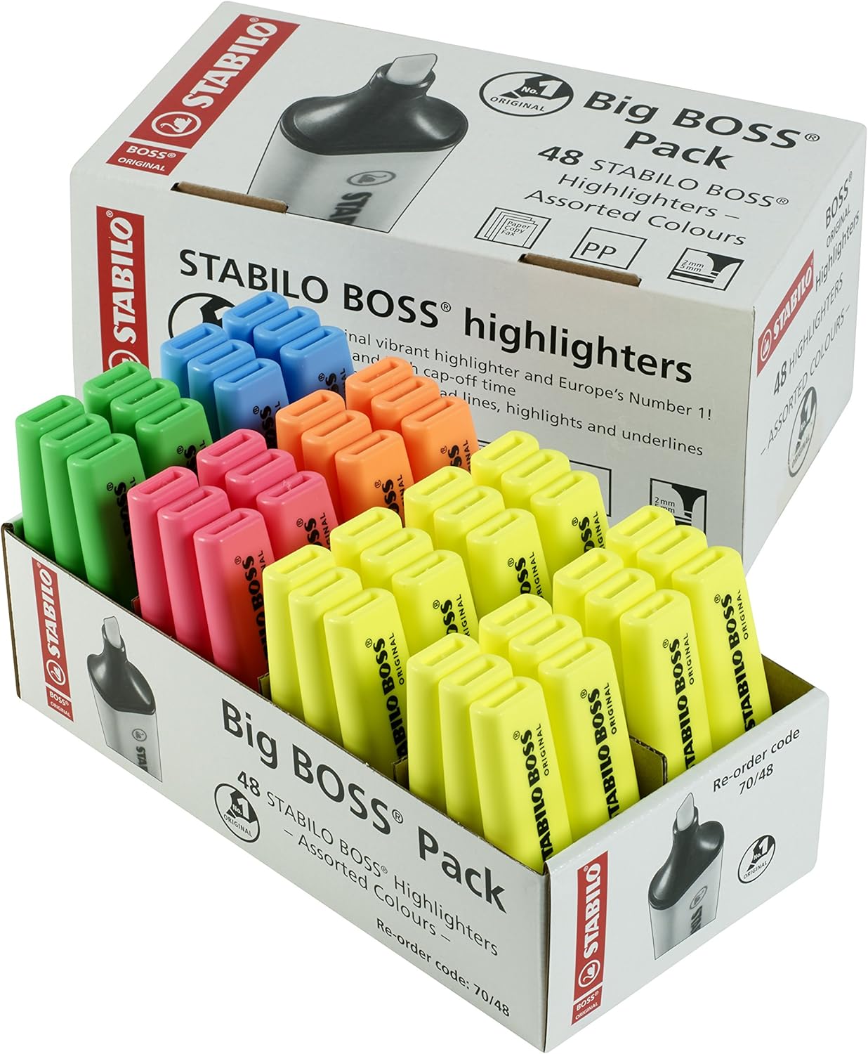 Pack de 48 marcadores fluorescentes STABILO BOSS ORIGINAL