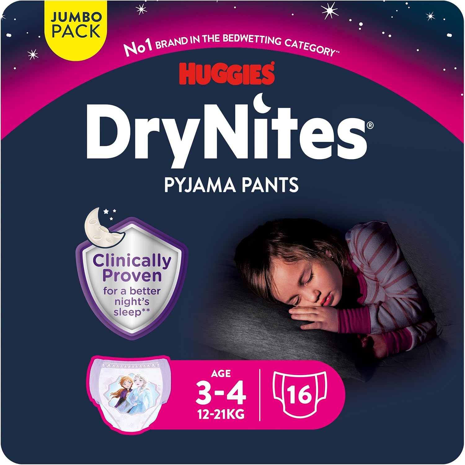 Huggies DryNites Niña 3-5 años - Pack de 32