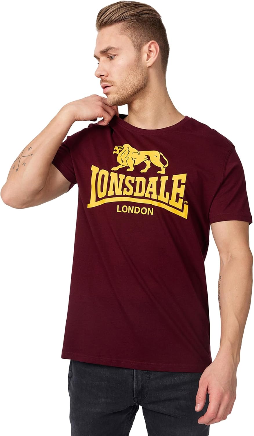 Camiseta Lonsdale London Roja para Hombre