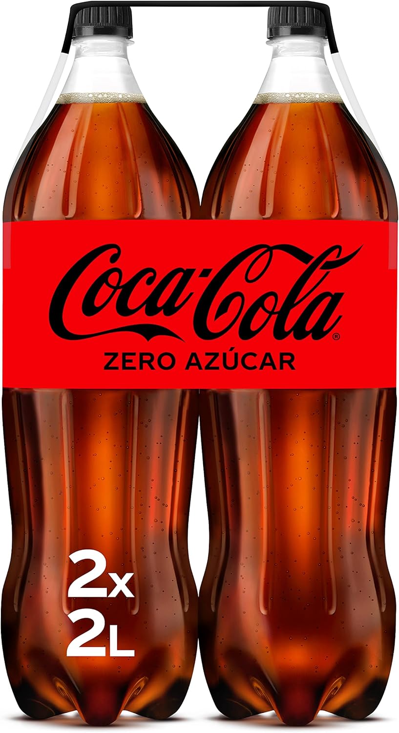 Pack de 2 Botellas de Coca-Cola Zero 2L