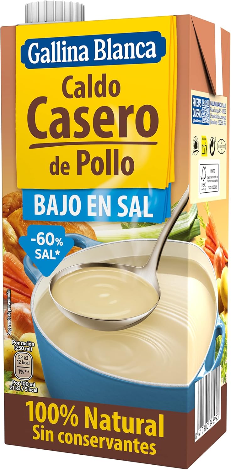 Caldo Casero de Pollo GALLINA BLANCA 100% Natural