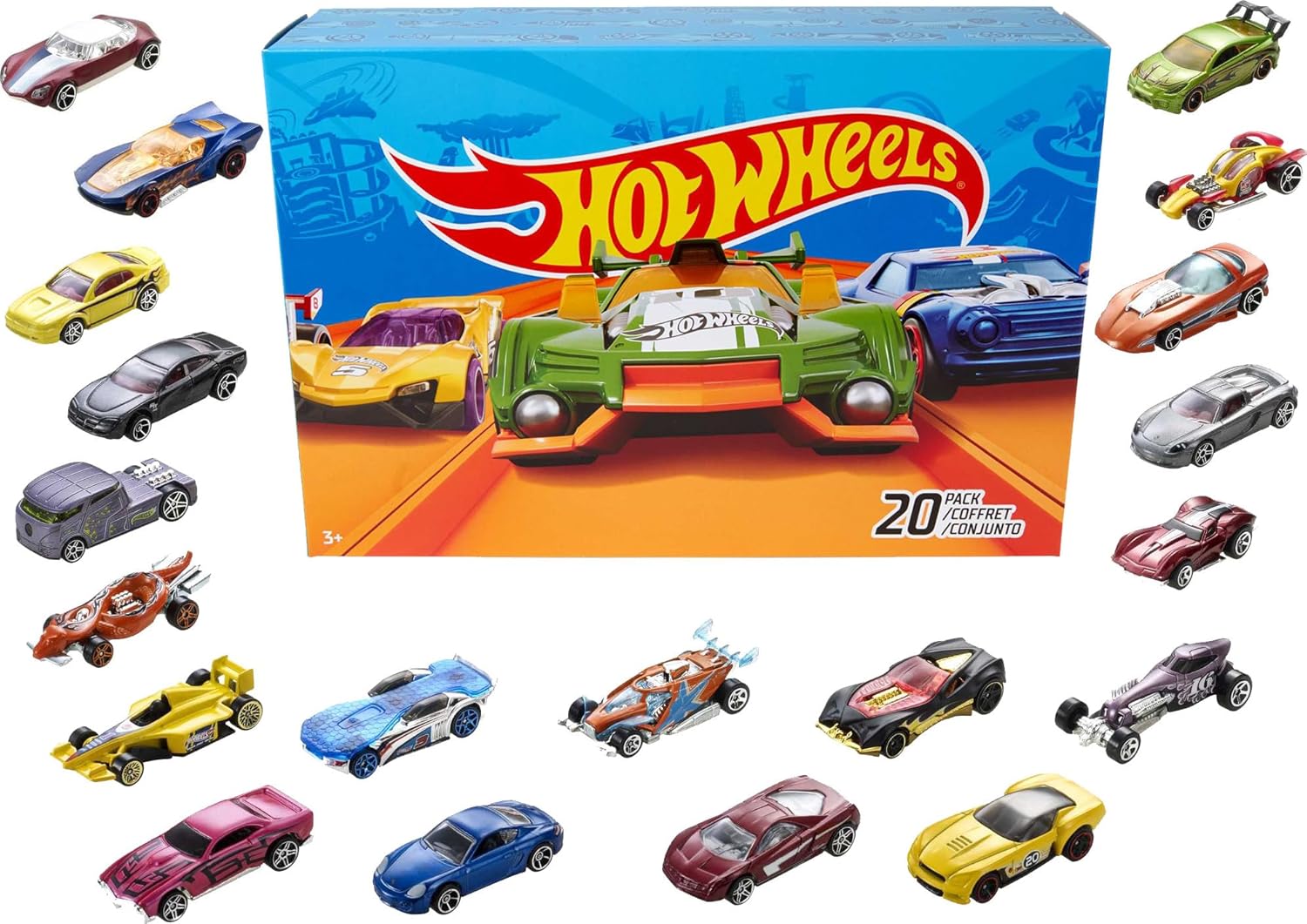 Pack de 20 Hot Wheels - Vehículos Variados