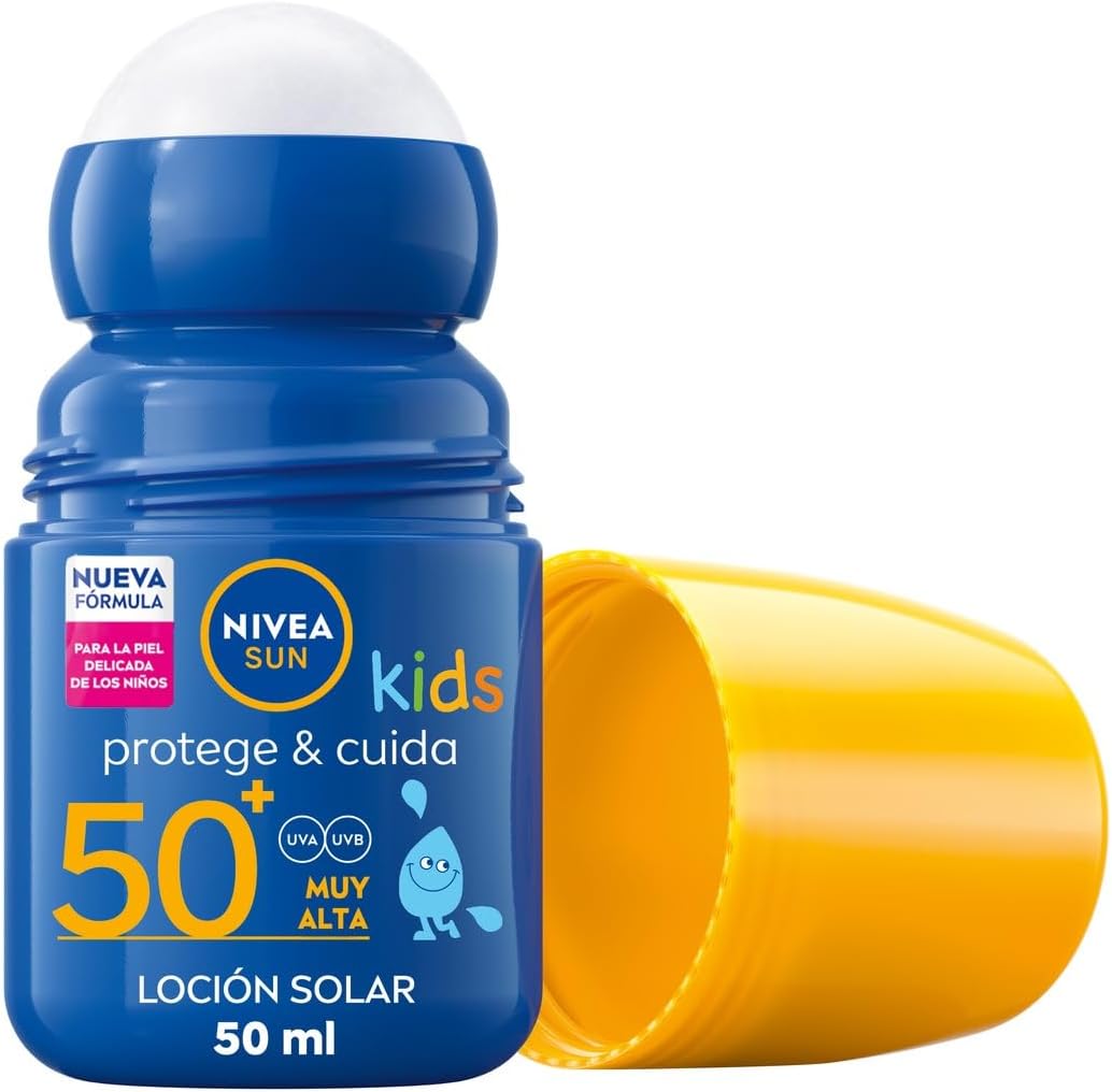 Protección Solar NIVEA para Niños - Pack de 2 Roll-On FP50+