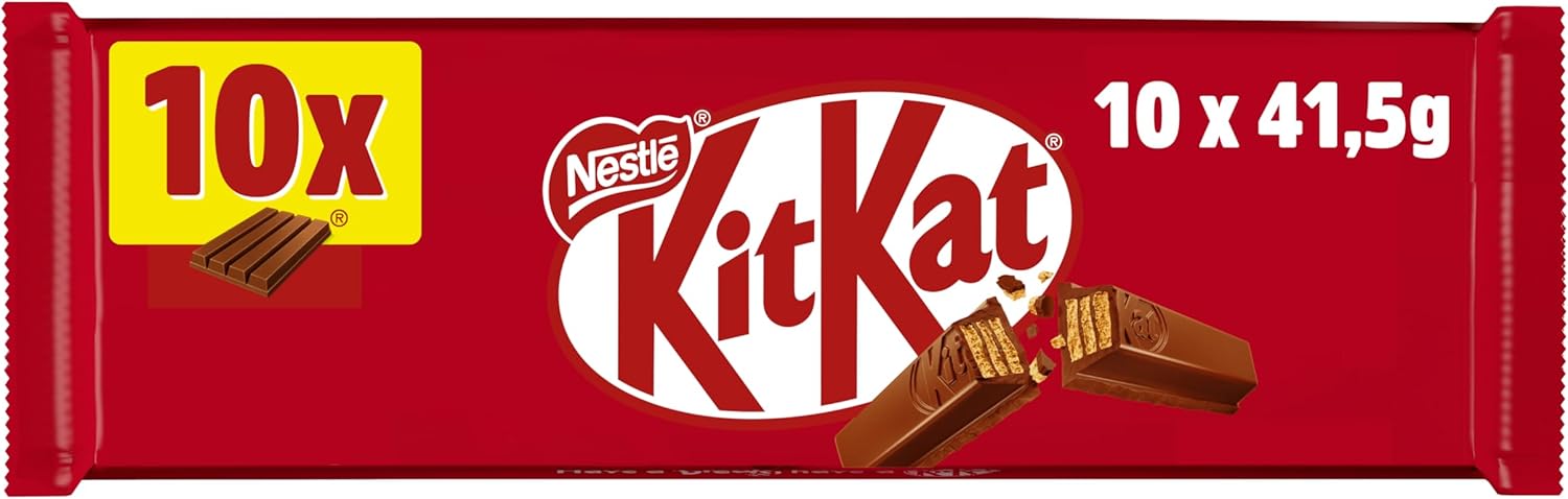 Pack de 10 KitKat Galletas con Chocolate