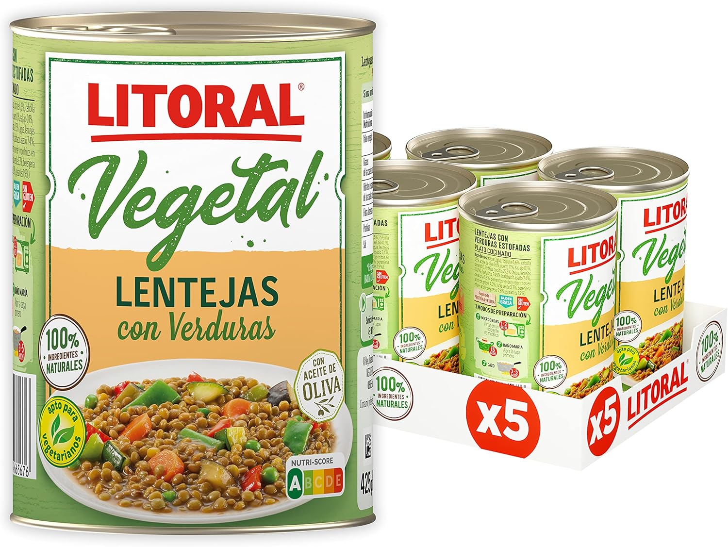 Pack de Lentejas Litoral con Verduras