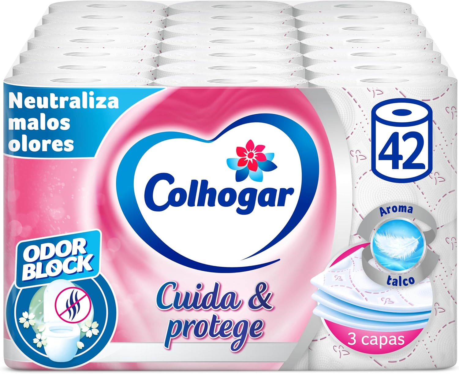 Papel Higiénico Colhogar Protect - Pack de 42 Rollos