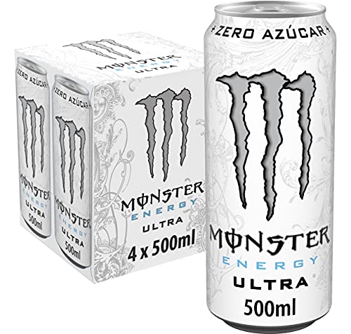 Pack de 4 Latas Monster Energy Ultra White - Sin Azúcar