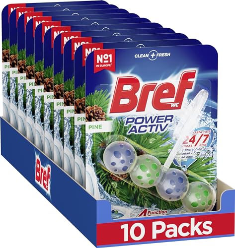 Pack de 10 Ambientadores WC Bref Power Activ Natura