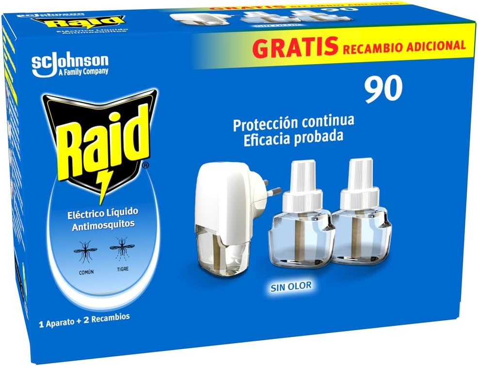 Pack de 3 Raid Eléctrico Anti Mosquitos