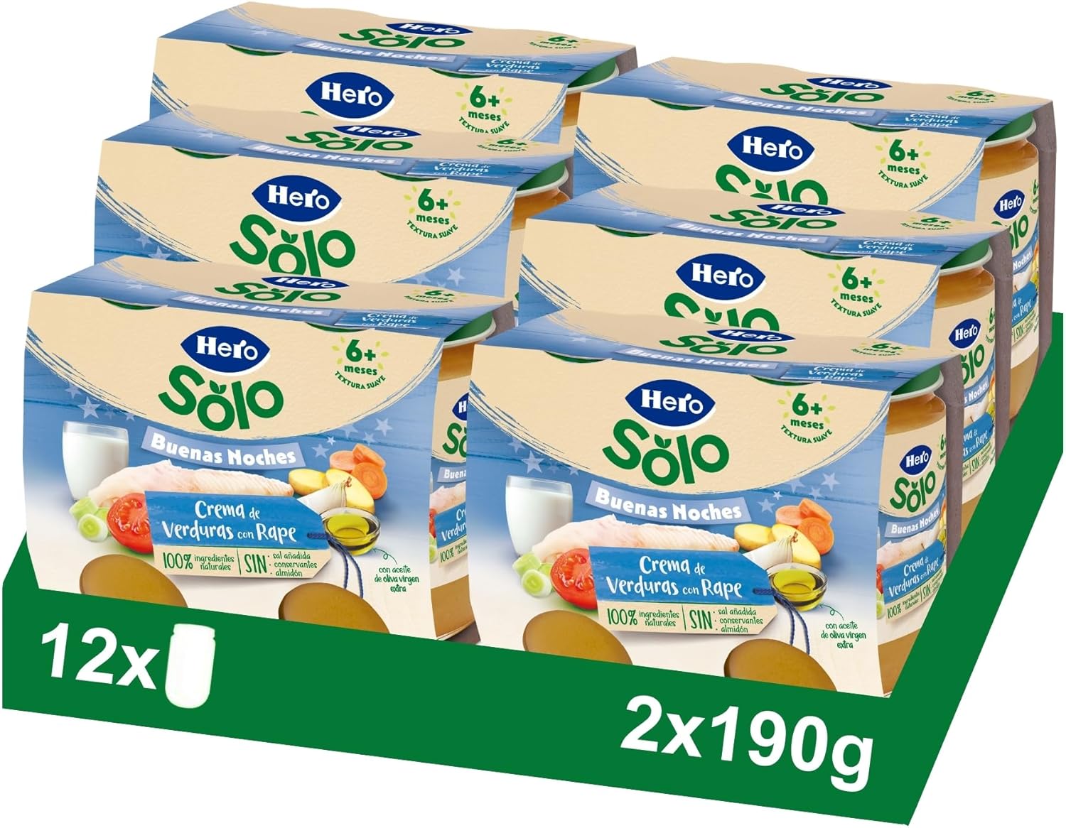 Tarritos Hero Baby - Crema de Verduras con Rape