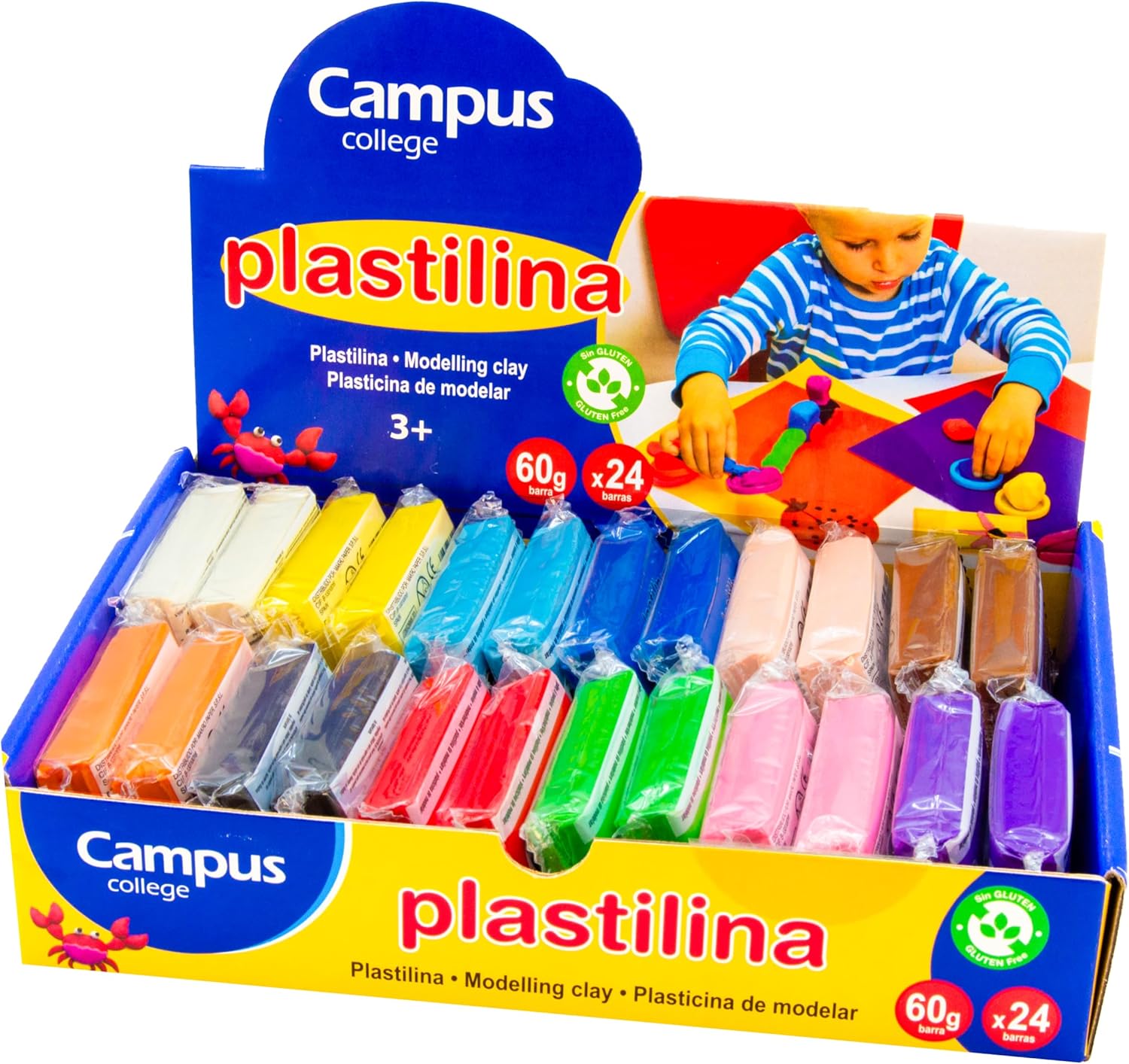 Caja de Plastilina Campus - 24 Unidades