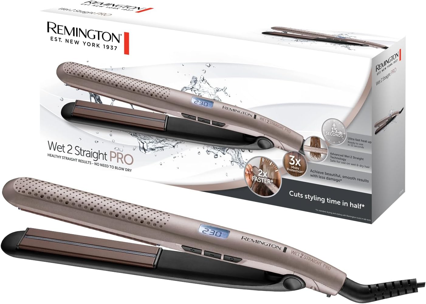 Plancha de Pelo Remington Wet2Straight