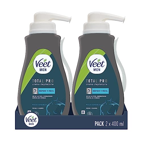 Pack de 4 Crema Depilatoria Veet Men 400ml