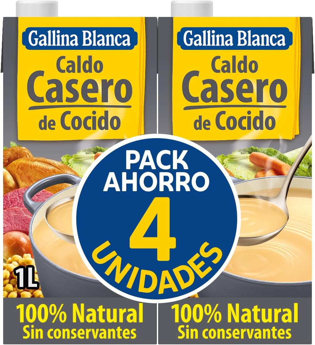 Caldo Casero GALLINA BLANCA 100% Natural 4L