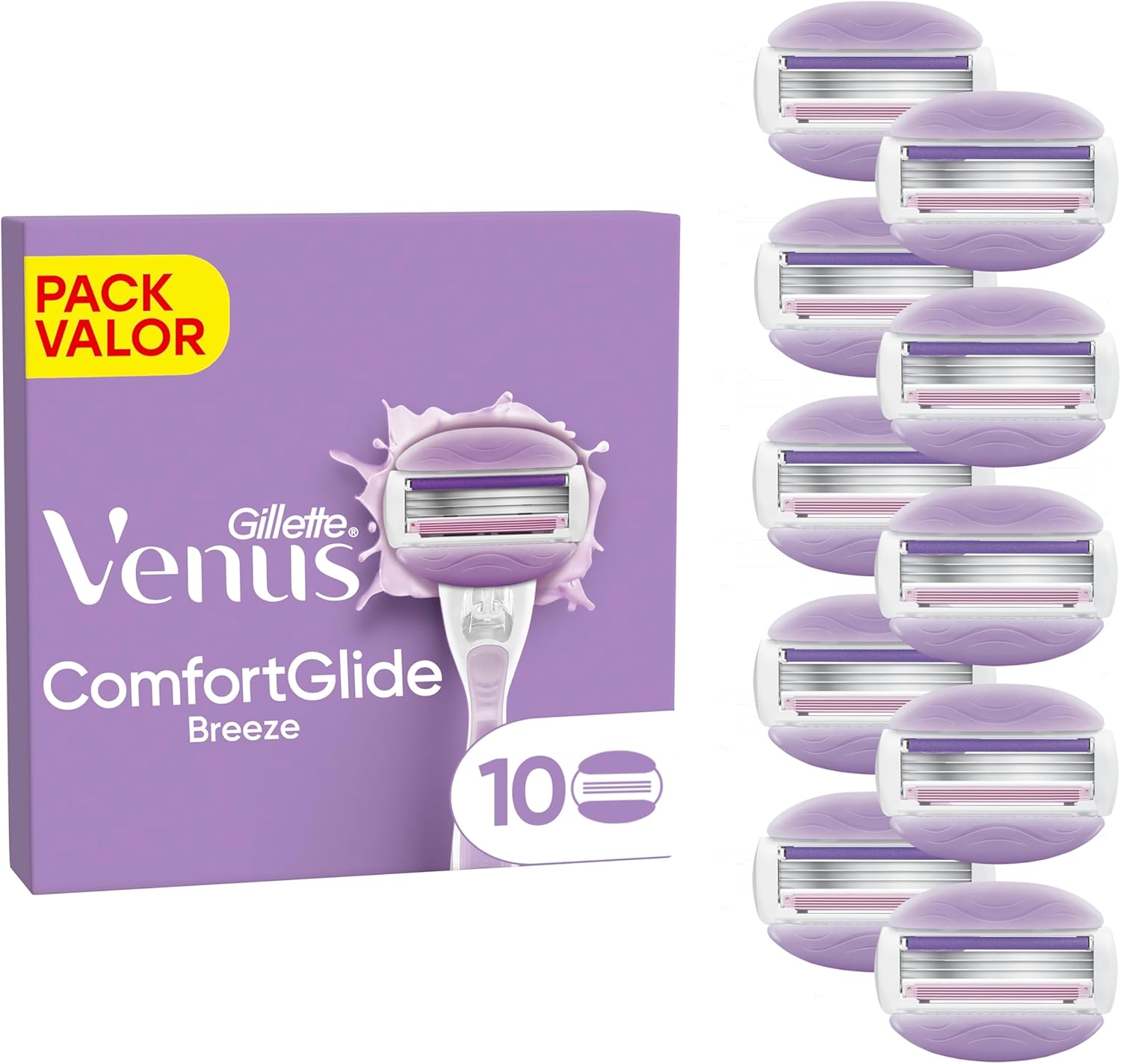 Cuchillas Gillette Venus Comfortglide Breeze - Pack de 10