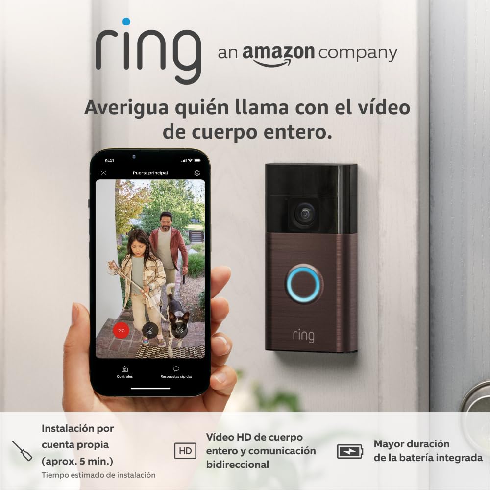 Videotimbre Ring con Batería