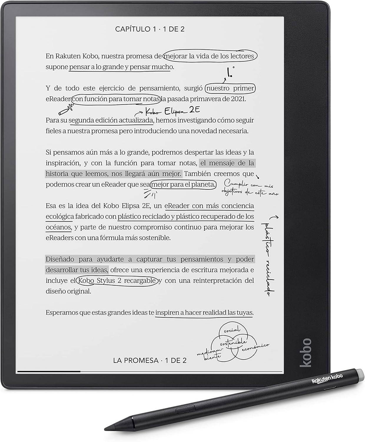 Kobo Elipsa 2E - eReader con Stylus