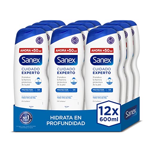 Pack de 24 Gel de Ducha Sanex Cuidado Experto 600ml