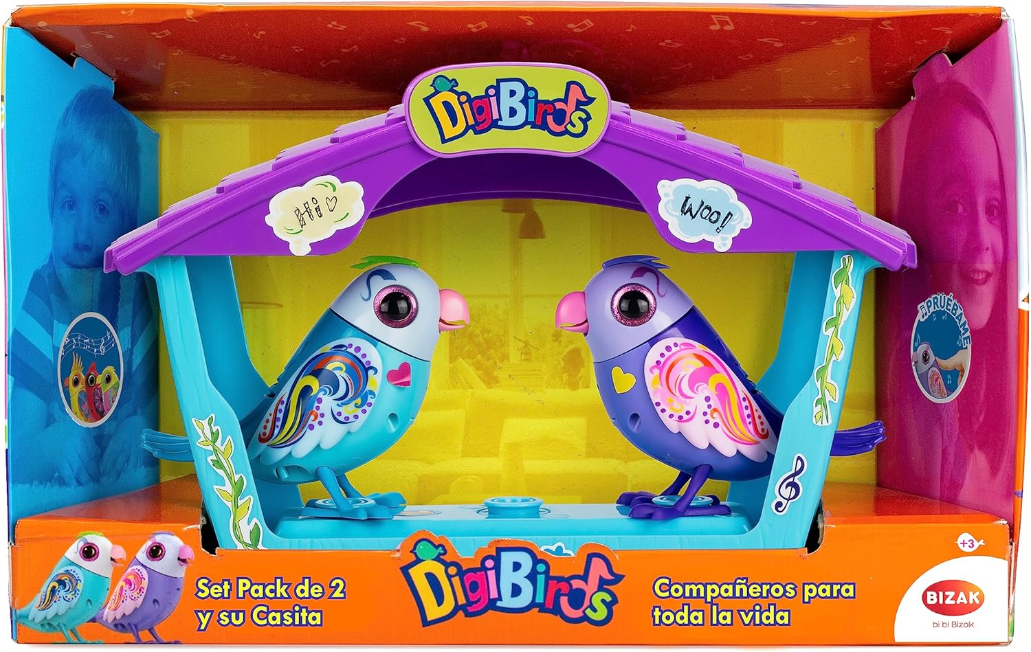 Casita Bizak Digibirds con 2 Pajaritos Interactivos