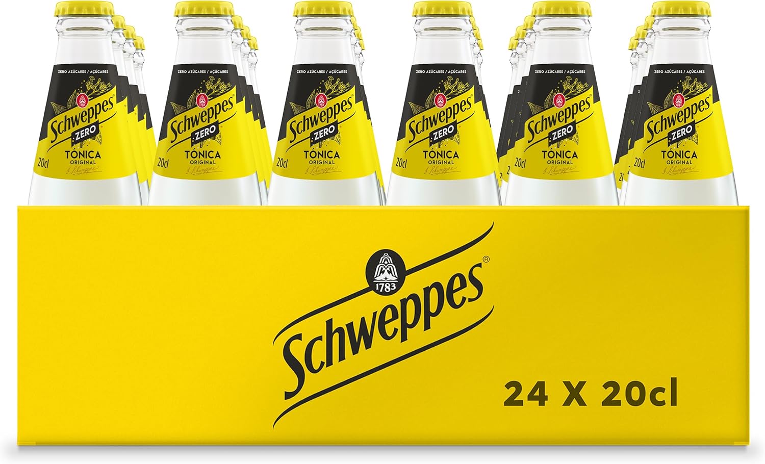 Schweppes Tónica Zero - Pack de 24 Botellas