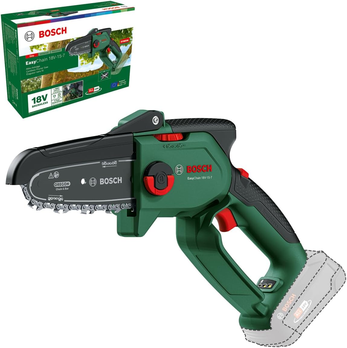 Bosch Mini Motosierra a Batería EasyChain 18V-15-7
