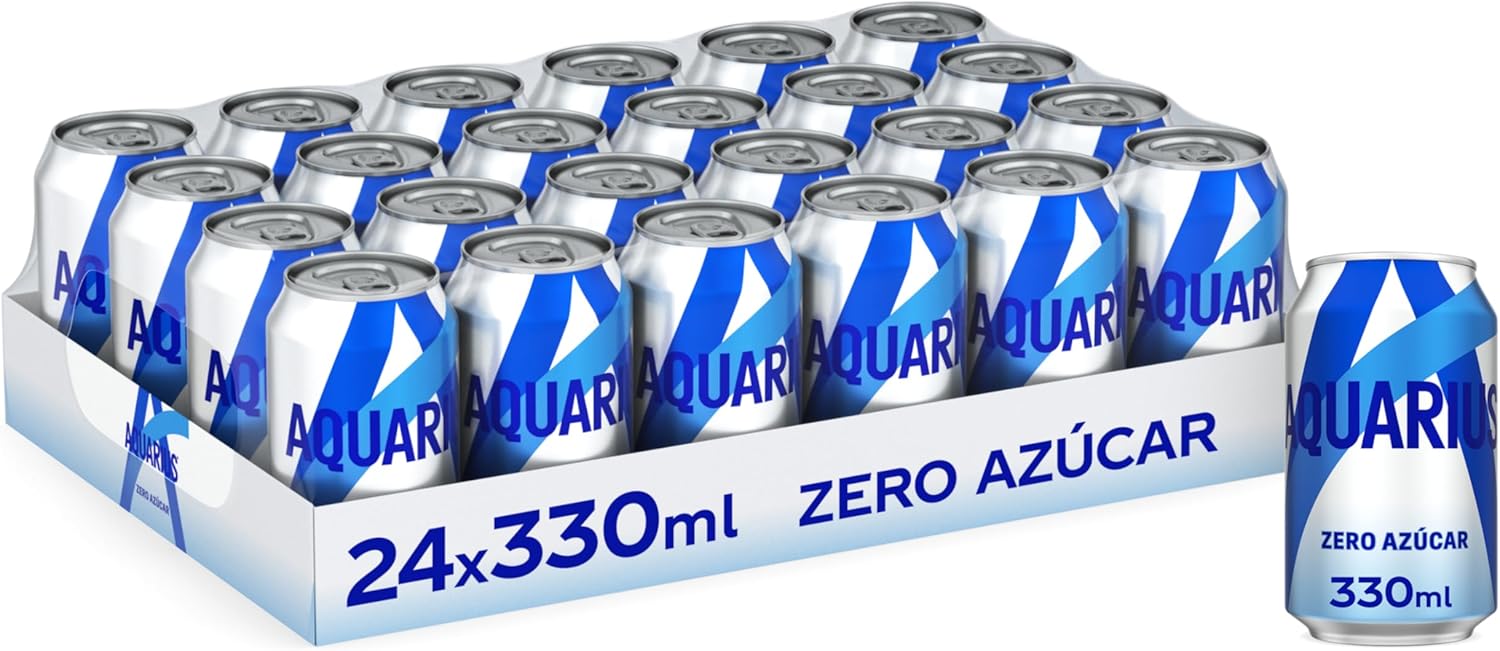 Pack de 48 Latas de Aquarius Limón Zero