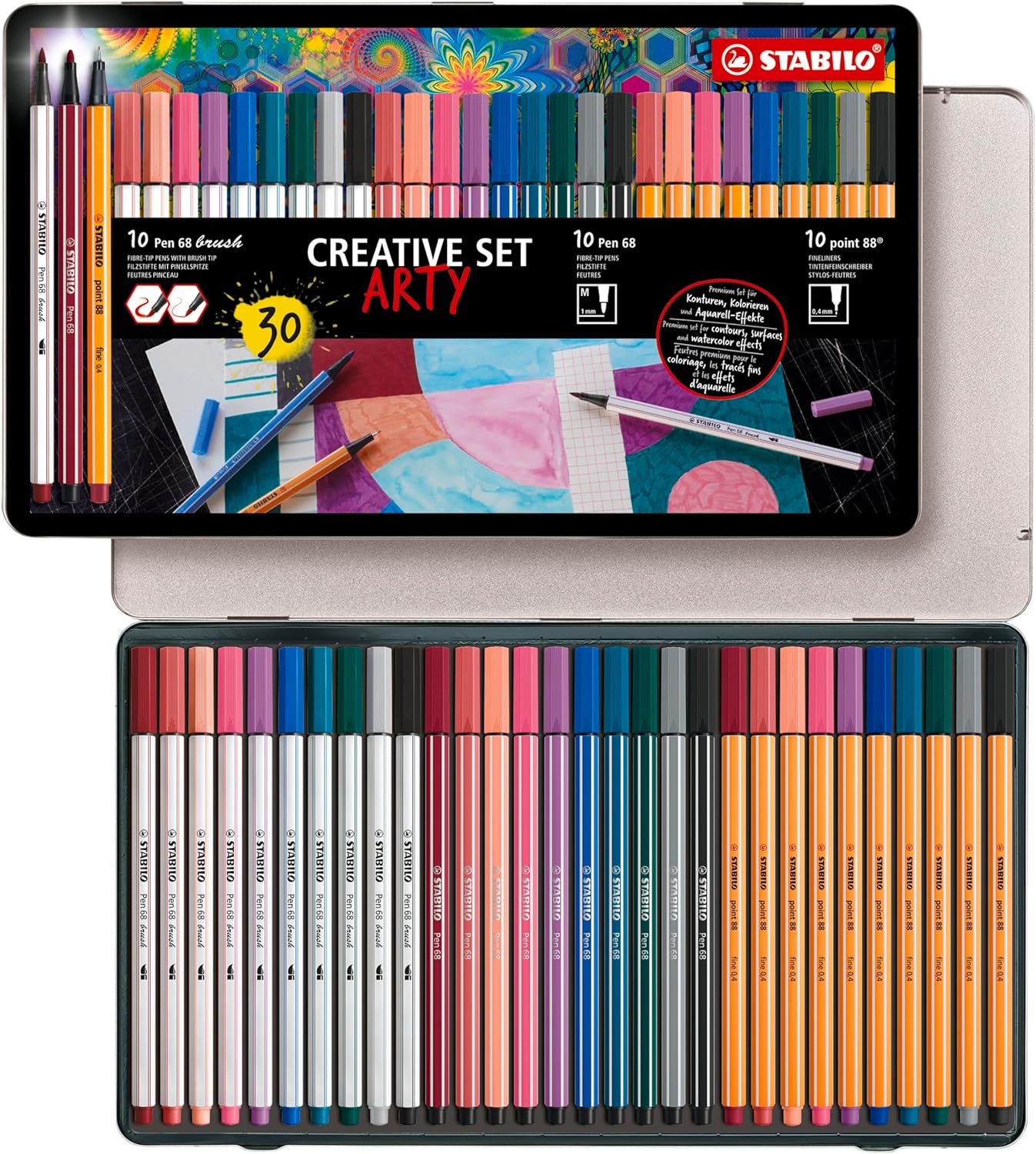 Estuche de 30 Rotuladores STABILO ARTY