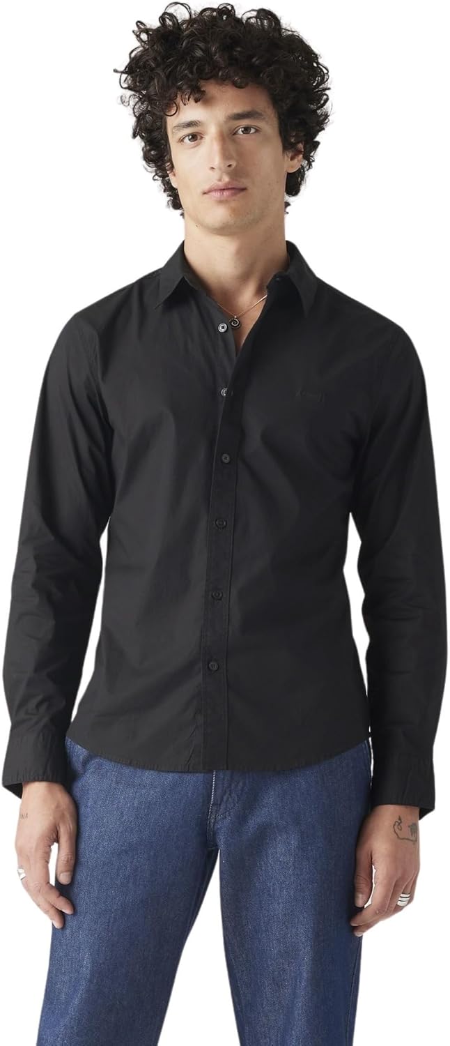 Camisa Levi's Slim de Manga Larga - Jet Black