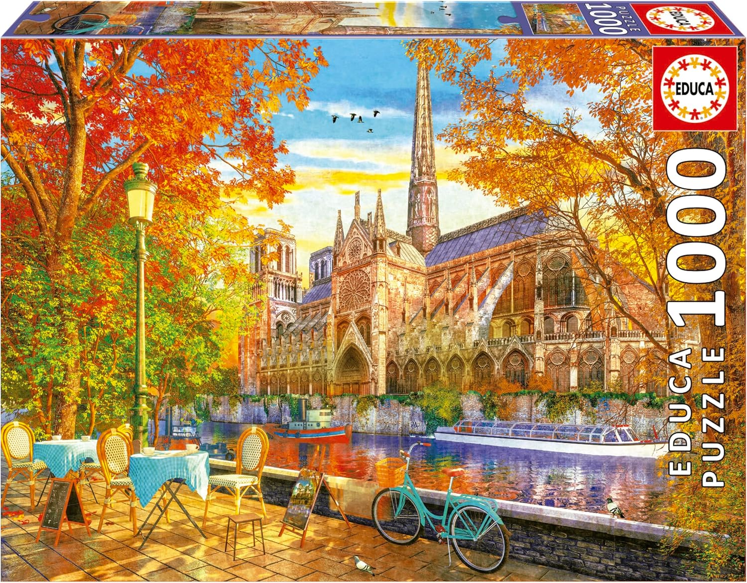 Puzzle 1000 piezas - Otoño en Notre Dame
