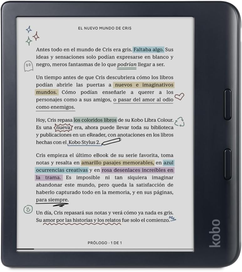 Kobo Libra Colour eReader - Pantalla a Color de 7"