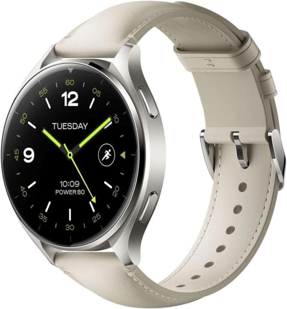 XIAOMI Watch 2 Titan - Grey Case with White Leather Strap