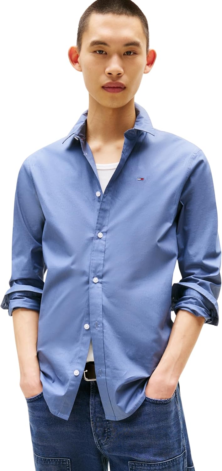 Camisa de Manga Larga Tommy Jeans Gris