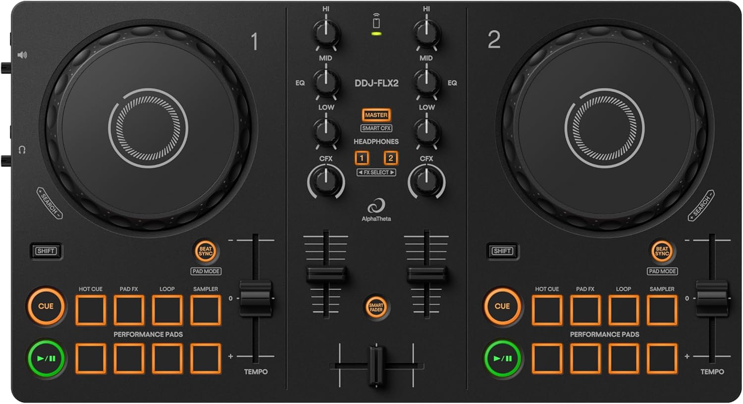 Controlador DJ Portátil AlphaTheta Pioneer DDJ-FLX2