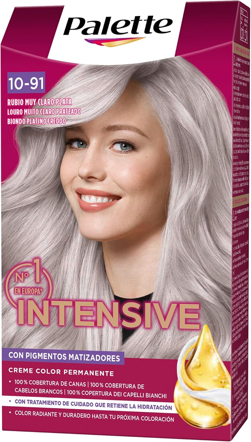 Tinte Permanente Rubio Muy Claro Plata