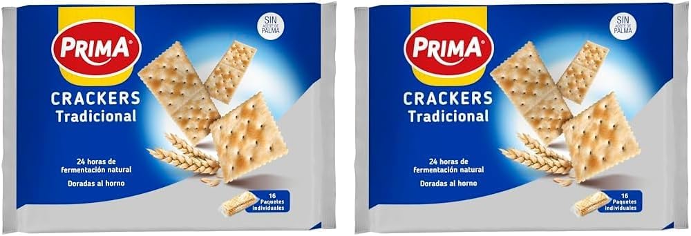 Prima Crackers Sabor Tradicional - Pack de 2
