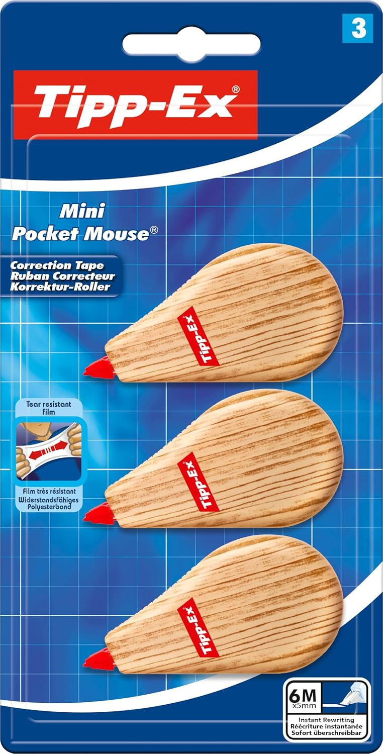 Cinta Correctora Tipp-Ex Mini - Pack de 3