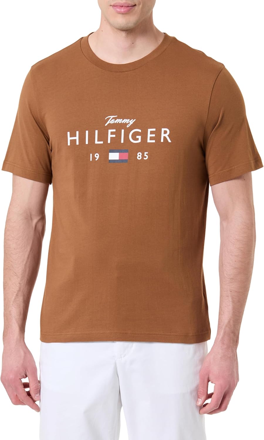 Camiseta Tommy Hilfiger Brand Love - Brown