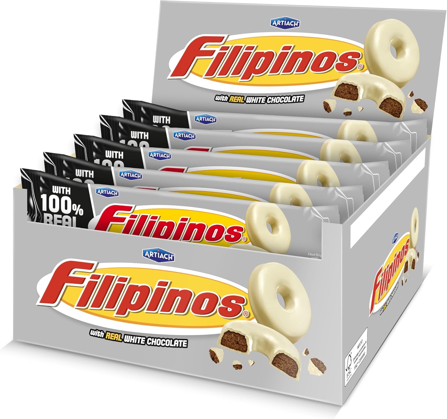 Filipinos Choco Blanco - Pack 12