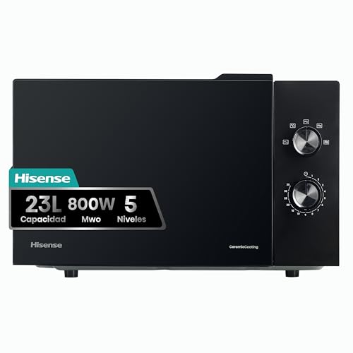 Microondas Hisense H23MOBP2H4 - 23L, 800W, Negro