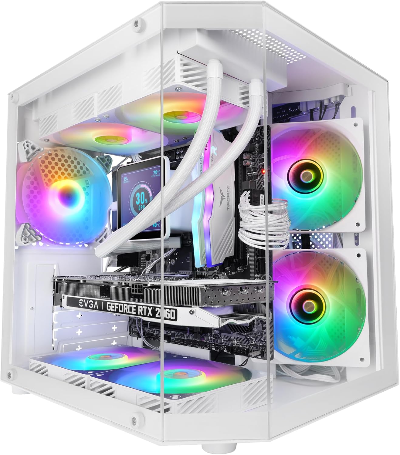 Caja Gaming Compacta con Cristales Templados