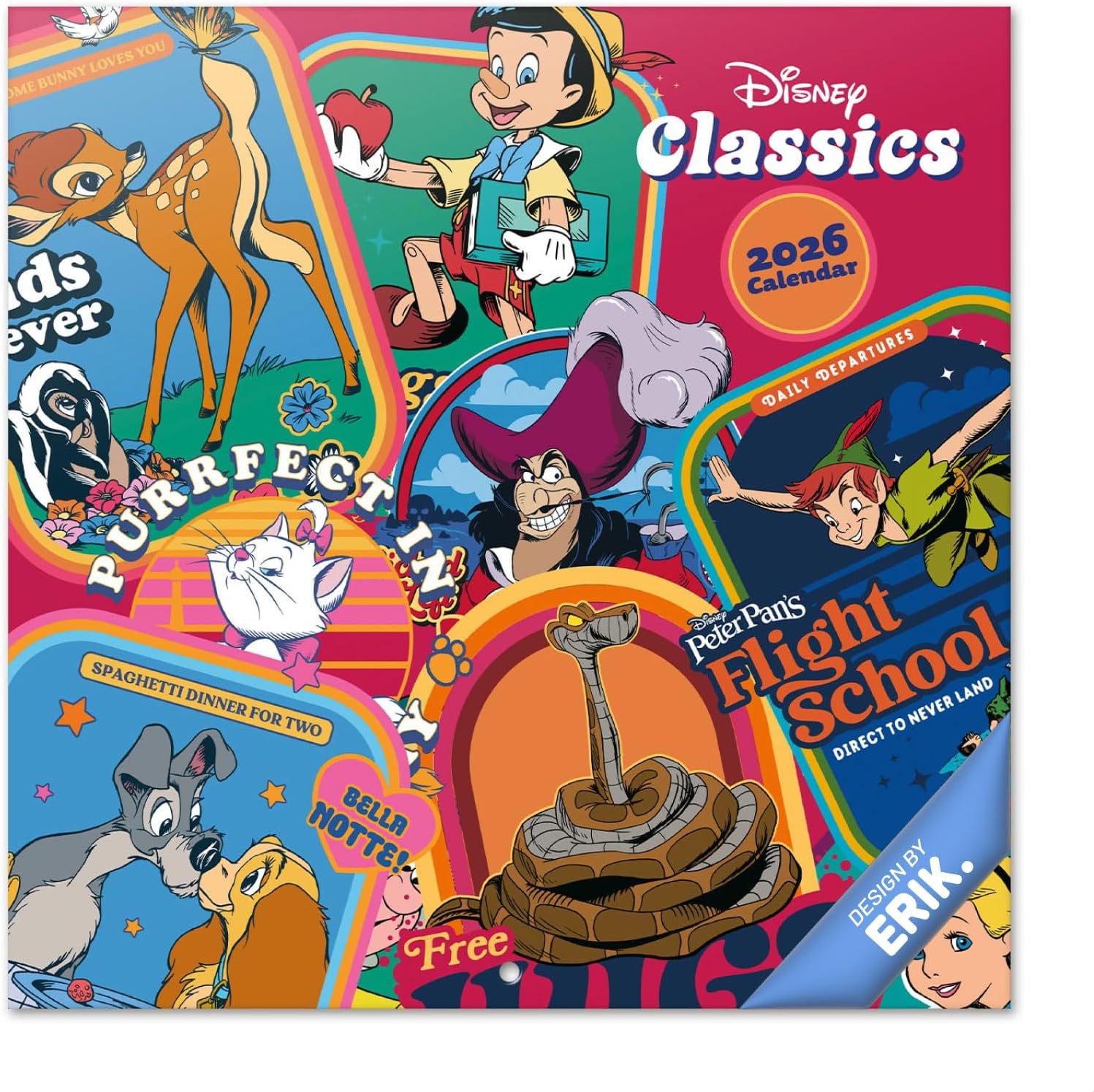 Calendario Disney Clásicos 2026