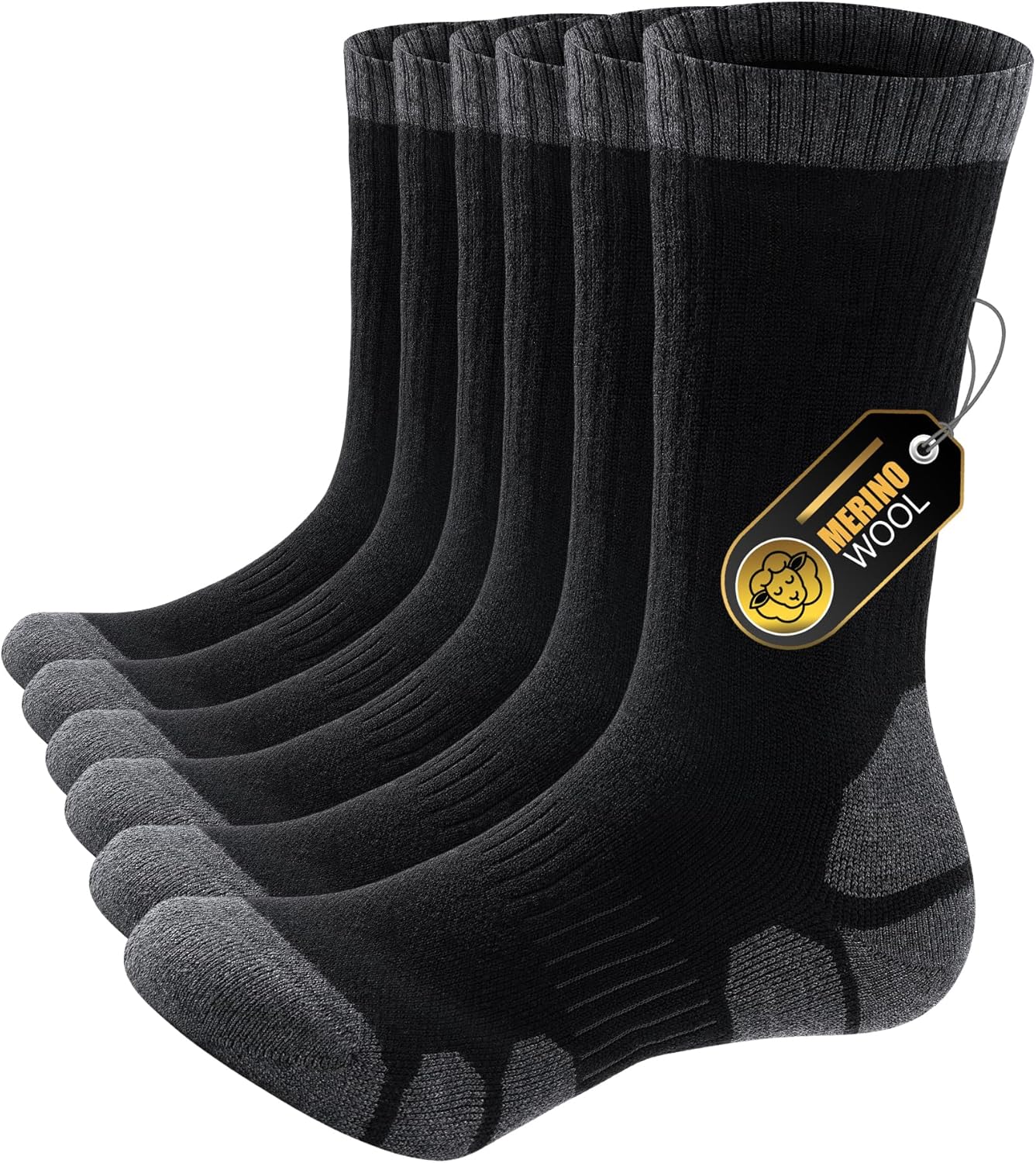 Calcetines de Lana Merino - 3 Pares Térmicos