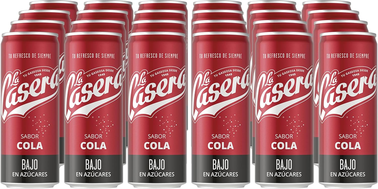 Pack de 24 La Casera Cola Zero 330ml