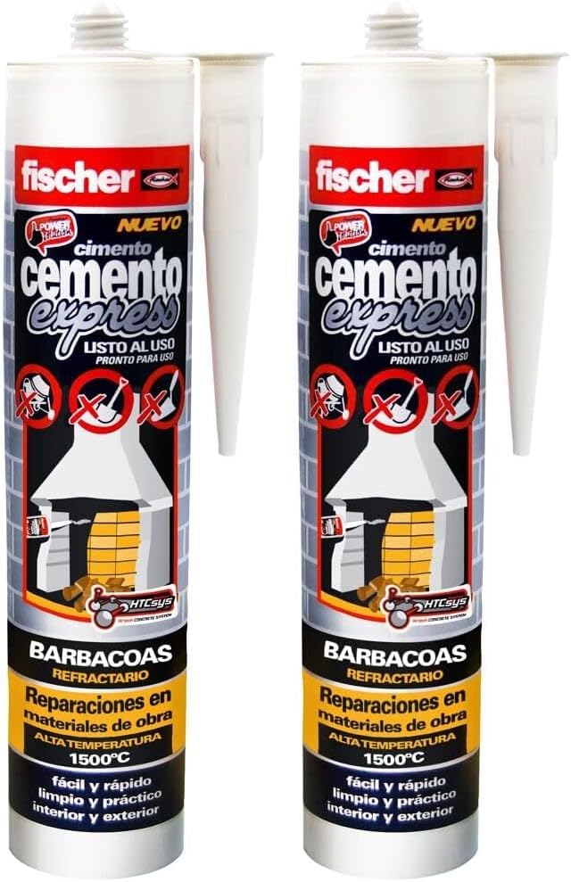 Masilla Refractaria Fischer para Barbacoas - Paquete de 2