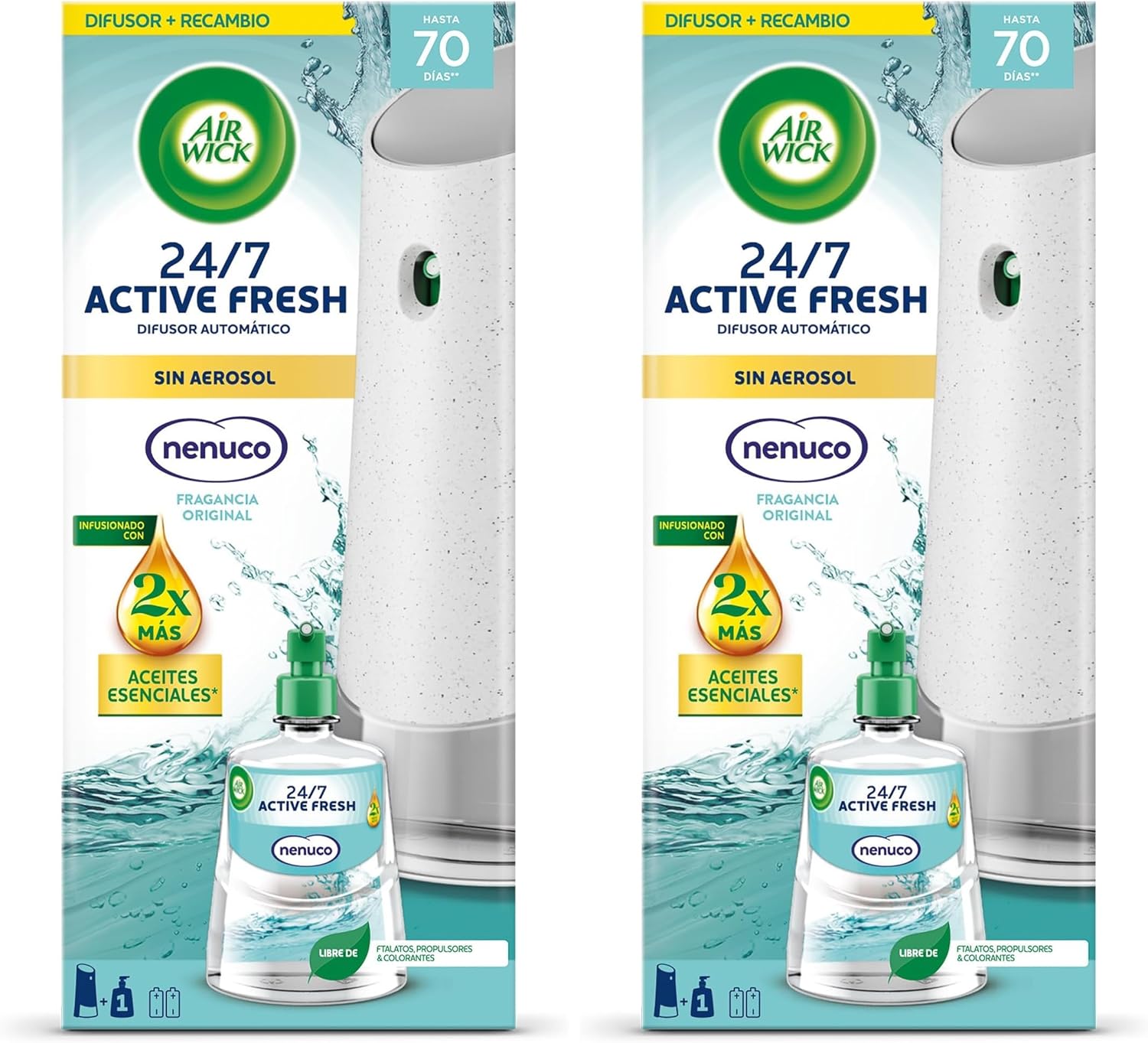 Pack de 2 Ambientadores Air Wick con Fragancia Nenuco