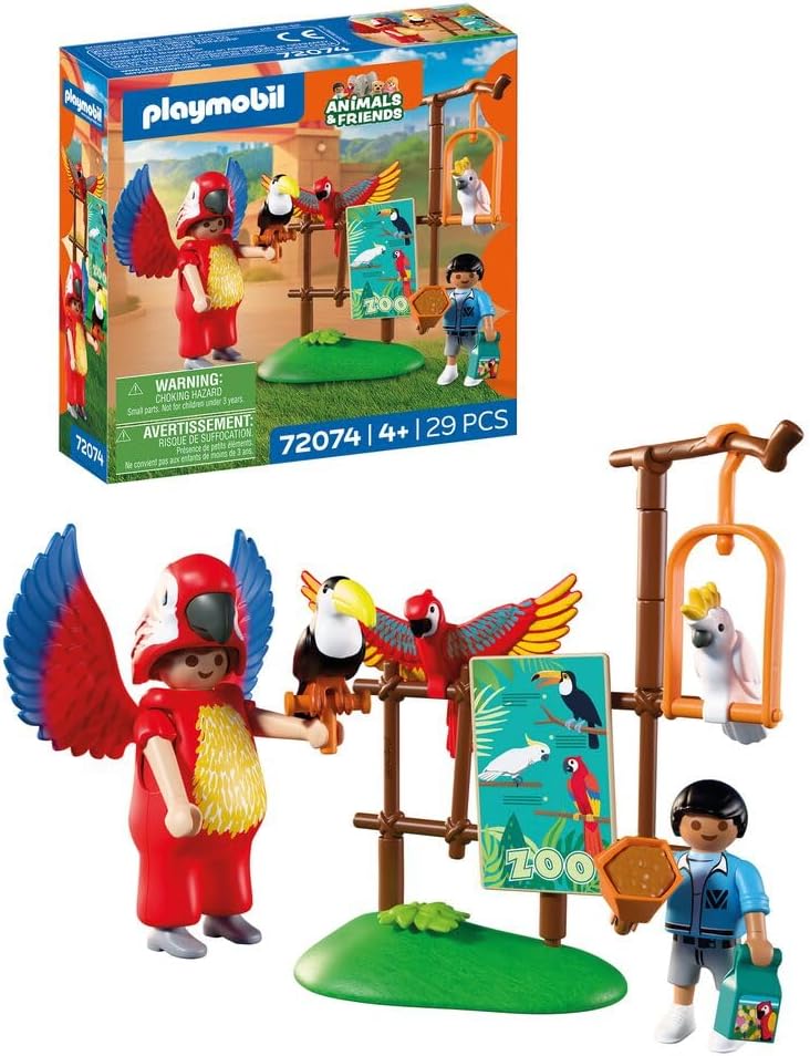 Set Playmobil Zoo Mascota con Aves Tropicales