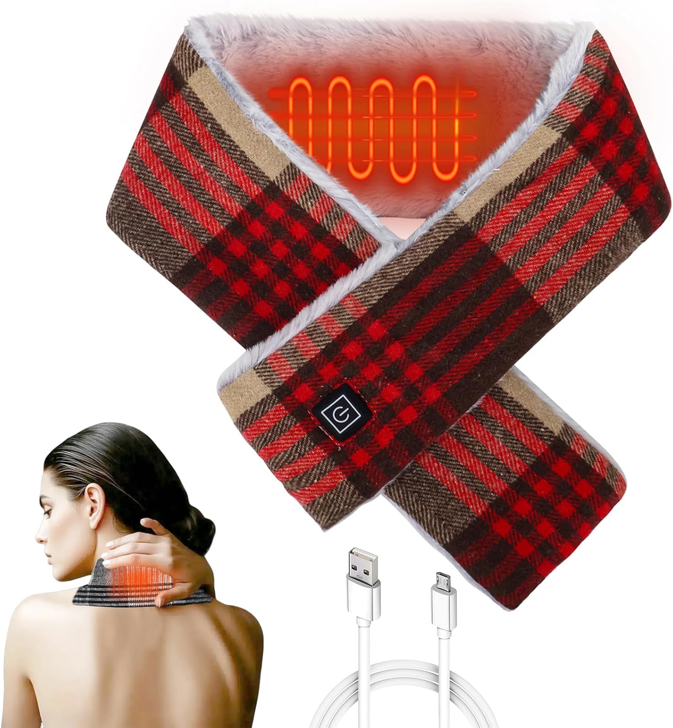 Almohadilla Térmica para Cuello - Alivio Rápido del Dolor