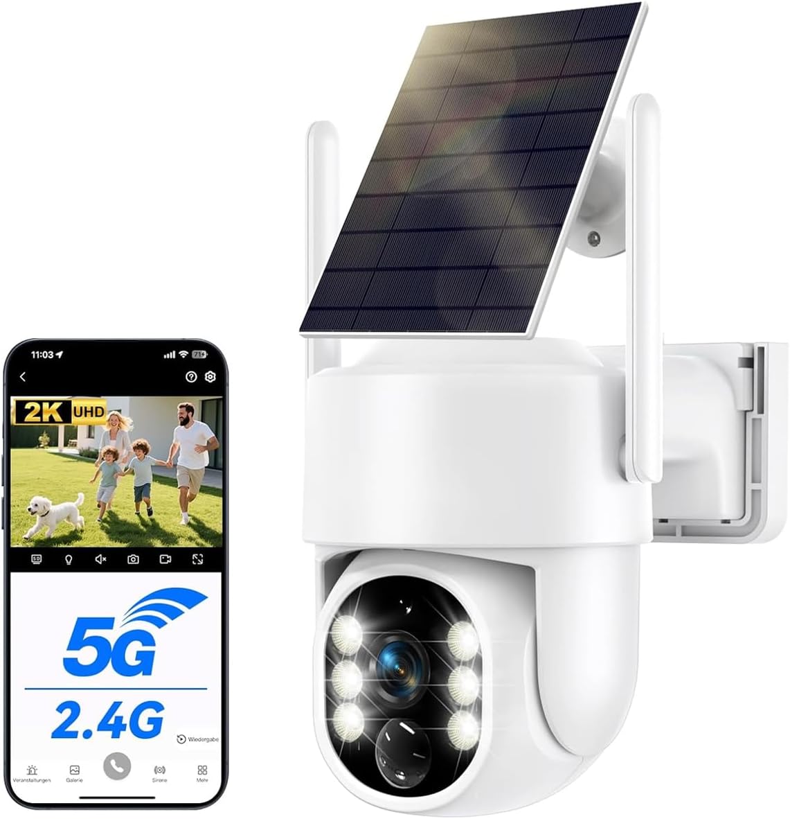 Cámara de Vigilancia Solar WiFi 2.5K